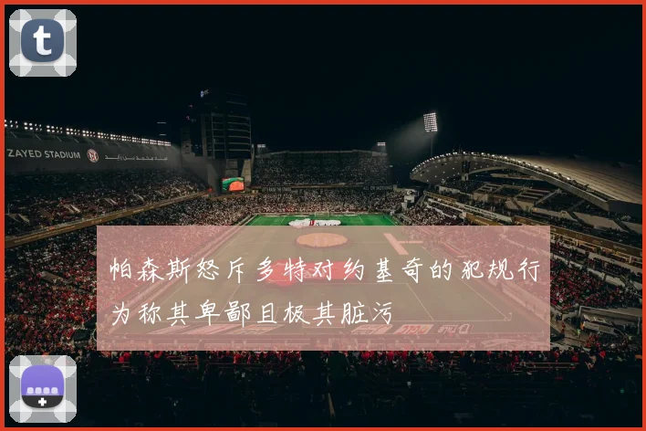 帕森斯怒斥多特对约基奇的犯规行为称其卑鄙且极其脏污
